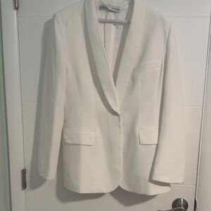 Zara Women's Elegant White Blazer